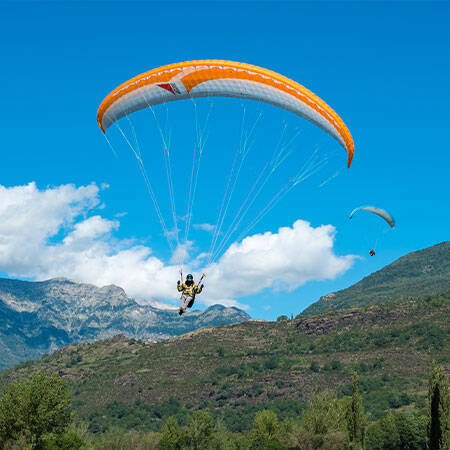 Parapente à proximité du Camping Les Dunes à Torreilles Tohapi